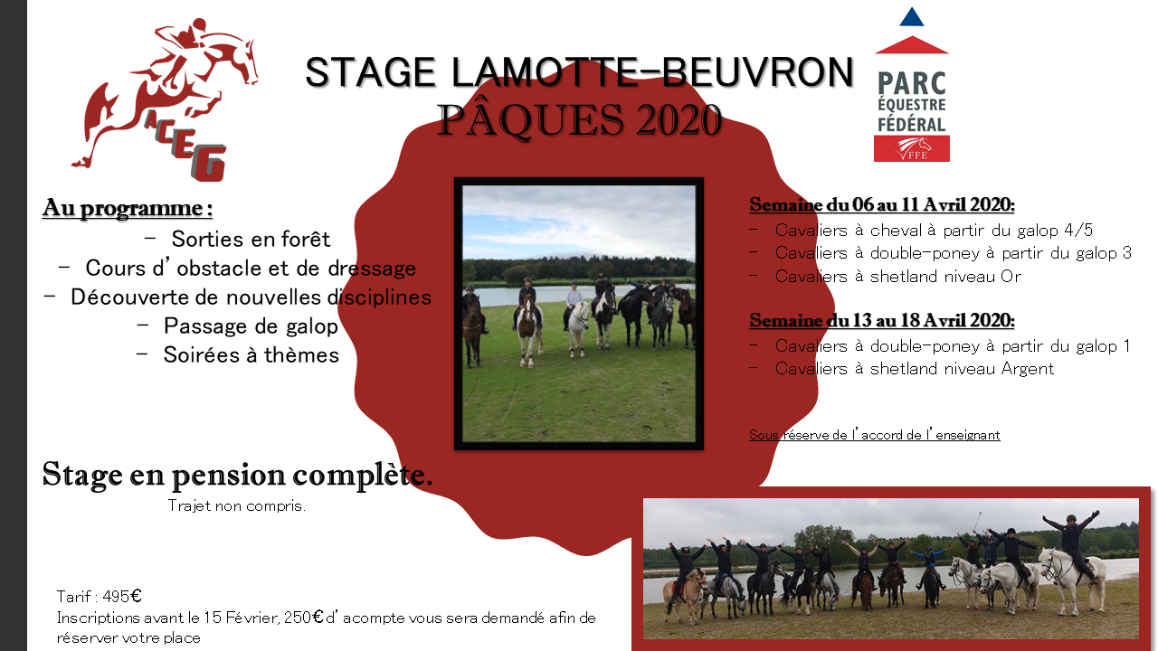 Stage Lamotte Beuvron ACEG